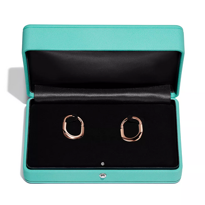 [Stellar jewels]LOCK MEDIUM PINK DIAMOND PINK GOLD EARRINGS