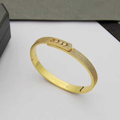 [Stellar Jewelry]Move Noa Full Pavé Diamond Bangle Bracelet