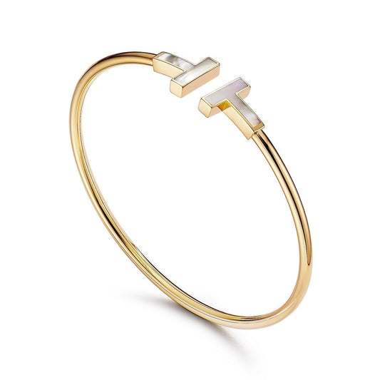 [Stellar jewels]T BRACELET 1.8MM MOP PINK GOLD