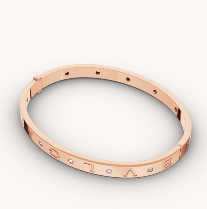 [Stellar Jewelry]ZERO 1 PINK GOLD 12 DIAMONDS BRACELET