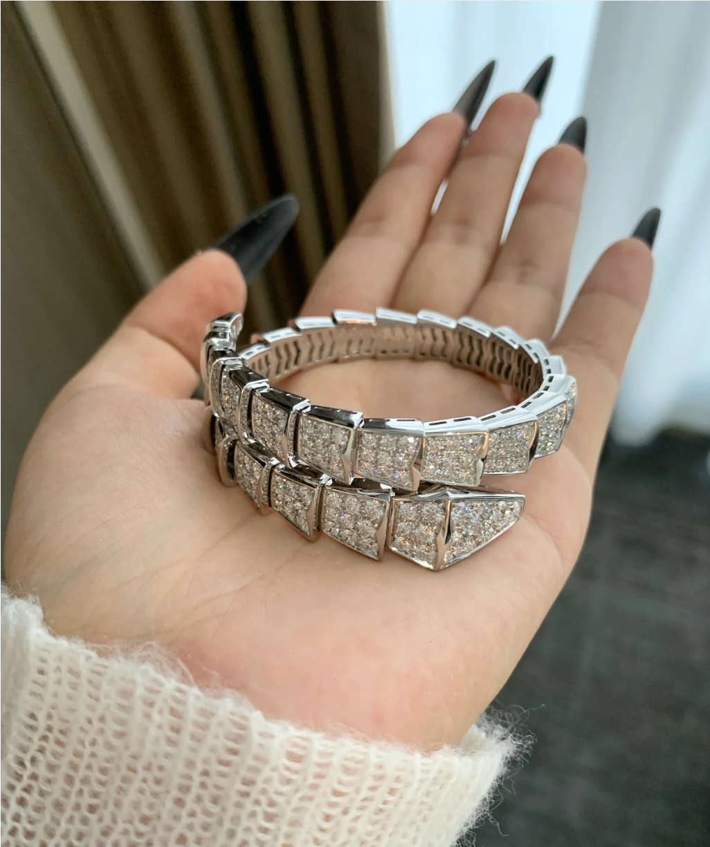 [Stellar Jewelry]SERPENTI BRACELET 8MM PINK GOLD DIAMOND