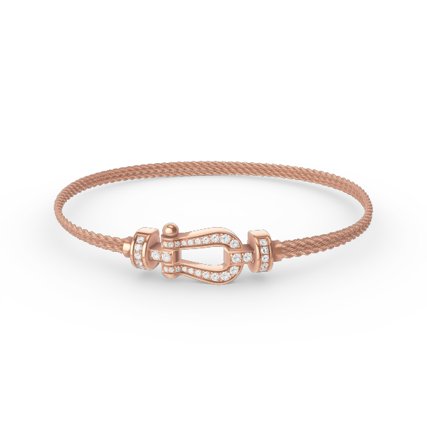[Stellar Jewelry]FORCE SMALL HORSESHOE  DIAMOND CHAIN ROPE BRACELET