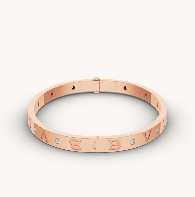 [Stellar Jewelry]ZERO 1 PINK GOLD 12 DIAMONDS BRACELET