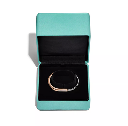 [Stellar jewels]LOCK BRACELET ROSE AND WHITE GOLD DIAMOND