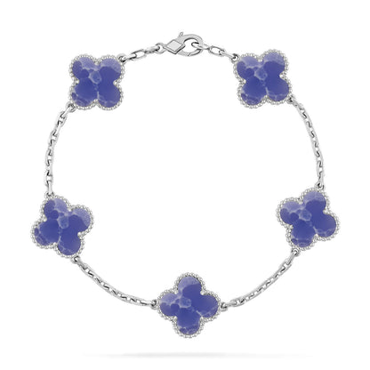 [Stellar Jewelry]CLOVER 5 MOTIF BLUE VEINS BRACELET COLLECTION