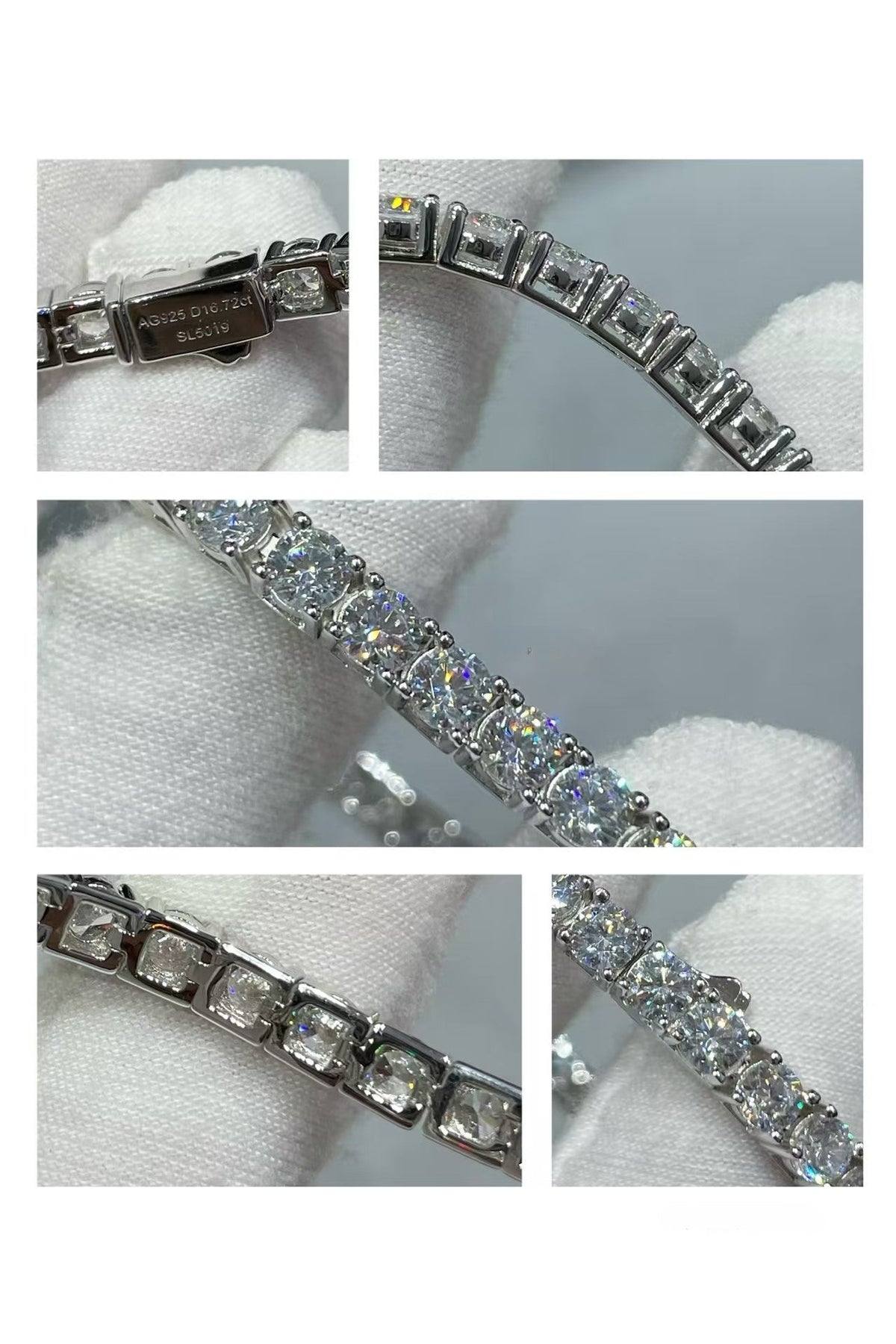 [Stellar Jewelry]TENNIS BRACELET WITH FULL DIAMOND SETTING