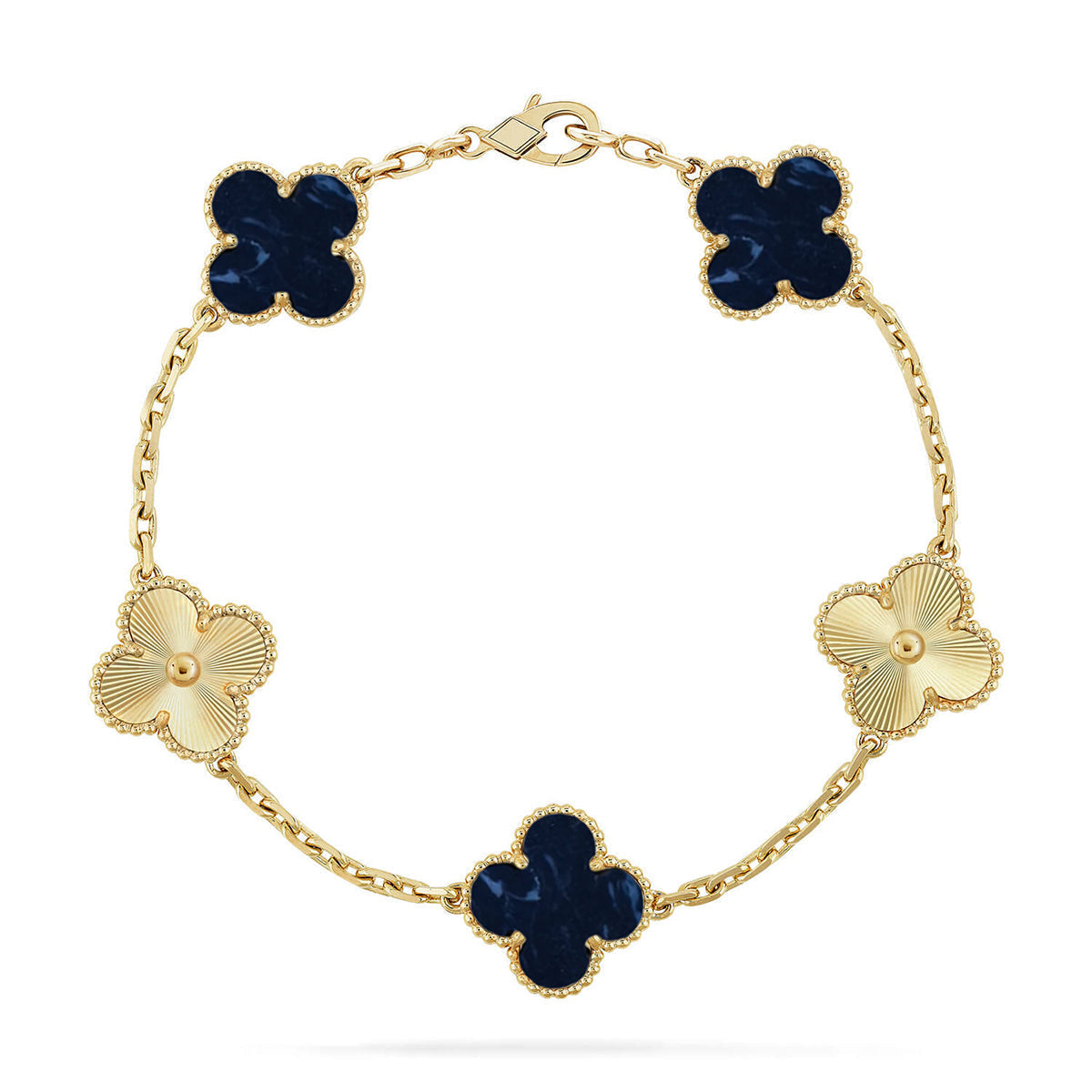 [Stellar Jewelry]CLOVER 5 MOTIF PIETERSITE BRACELET COLLECTION