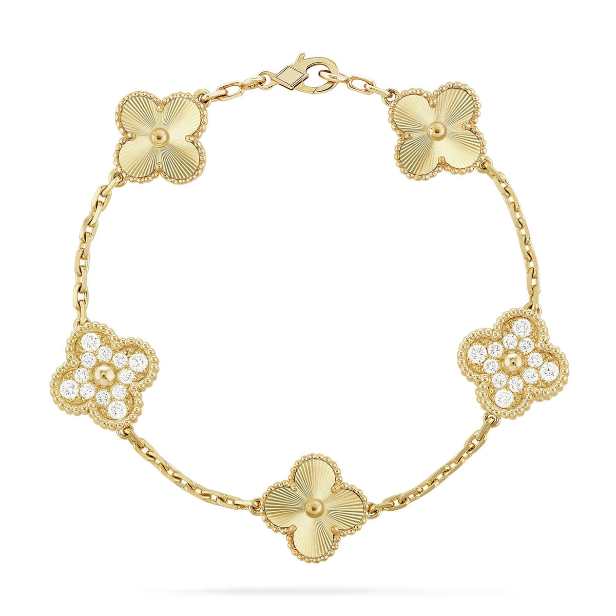 [Stellar Jewelry] CLOVER 5 MOTIF LASER BRACELET COLLECTION