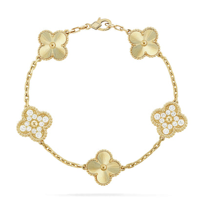 [Stellar Jewelry] CLOVER 5 MOTIF LASER BRACELET COLLECTION