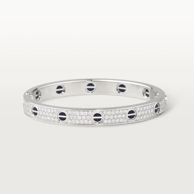 [Stellar Jewelry]LOVE BRACELET 6.1MM DIAMOND-PAVED CERAMIC