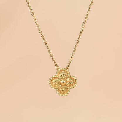 [Stellar Jewelry]CLOVER 15MM  BRONZING NECKLACE
