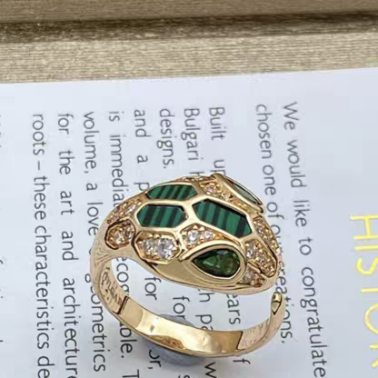 [Stellar Jewelry]BRAND NEW ASSORTED SNAKE HEAD MALACHITE RINGS