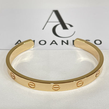 [Stellar Jewelry]LOVE BRACELET 6.1MM OPEN CUFF