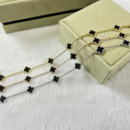 [Stellar Jewelry]CLOVER 6 MOTIF  ONYXS BRACELET