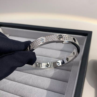 [Stellar Jewelry]LOVE BRACELET 6.1MM DIAMOND-PAVED CERAMIC