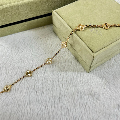 [Stellar Jewelry]CLOVER 6 MOTIF DIAMOND BRACELET