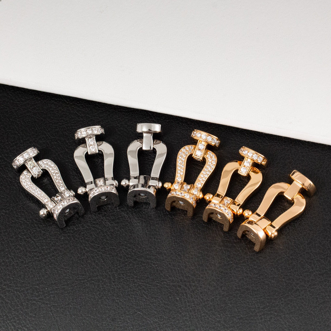 [Stellar Jewelry]FORCE LARGE HORSESHOE HALF DIAMOND BRACELET ROSE GOLD