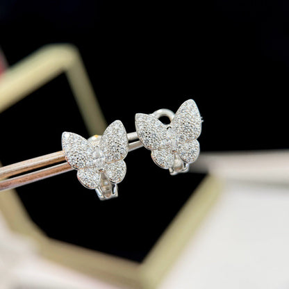 [Stellar Jewelry]BUTTERFLY ALL DIAMOND EARRINGS