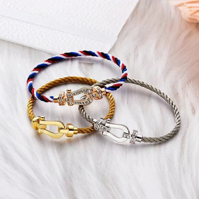 [Stellar Jewelry]FORCE LARGE HORSESHOE NO DIAMOND BRACELET GOLD