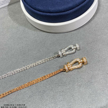 [Stellar Jewelry]FORCE SMALL HORSESHOE  DIAMOND CHAIN ROPE BRACELET