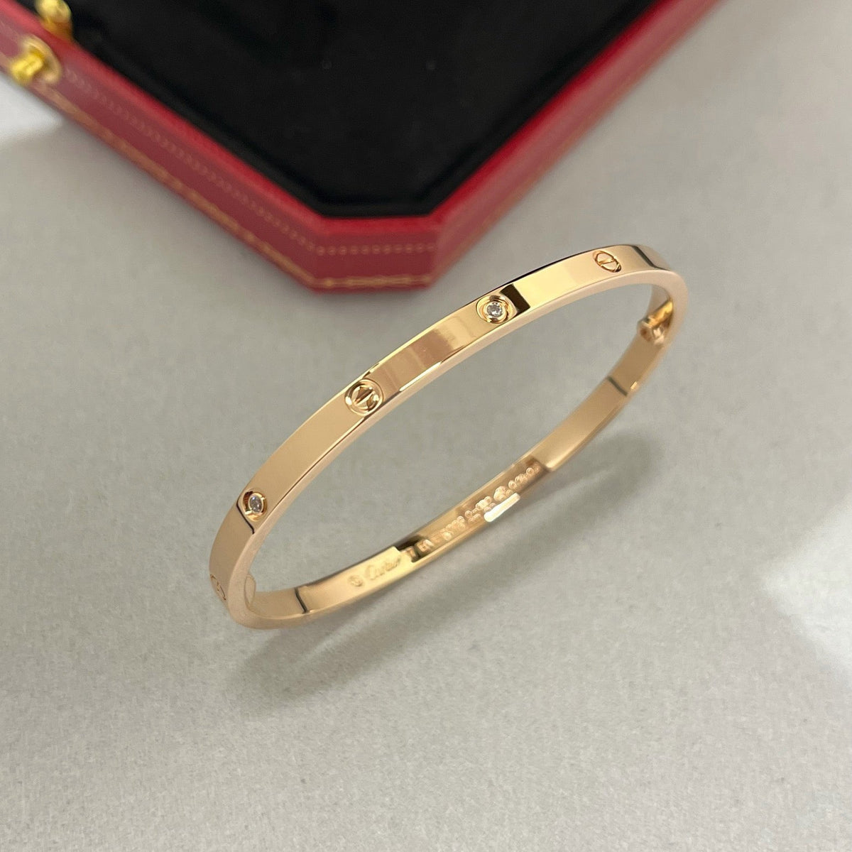 [Stellar Jewelry]LOVE BRACELET 3.65MM 6 DIAMONDS
