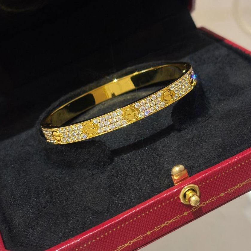 [Stellar Jewelry]LOVE BRACELET 6.1MM DIAMOND-PAVED
