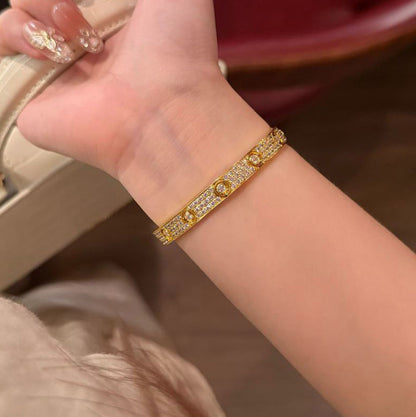 [Stellar Jewelry]LOVE BRACELET 6.1MM DIAMOND-PAVED 10 BIG DIAMONDS