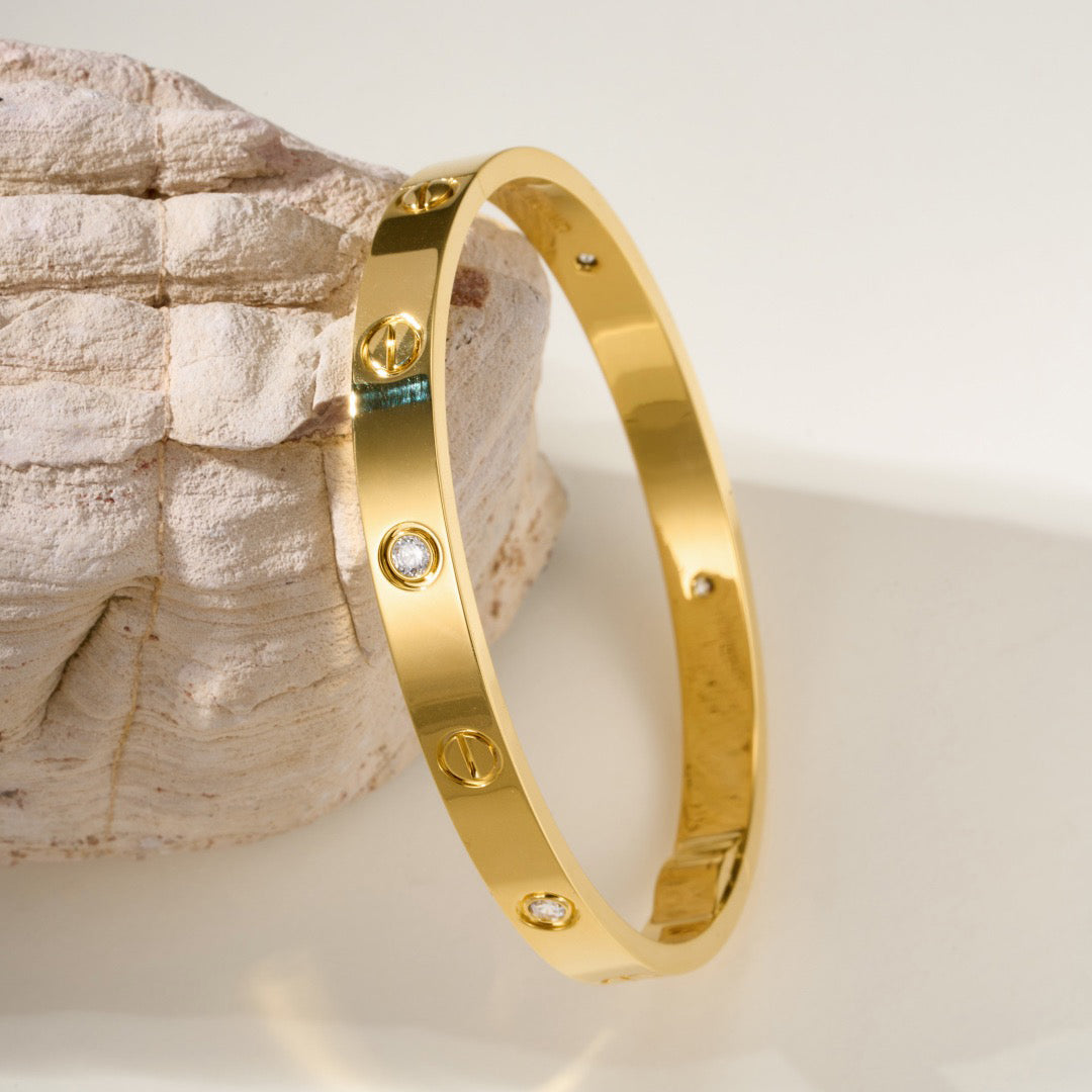 [Stellar Jewelry]LOVE BRACELET 6.1MM 4 DIAMONDS