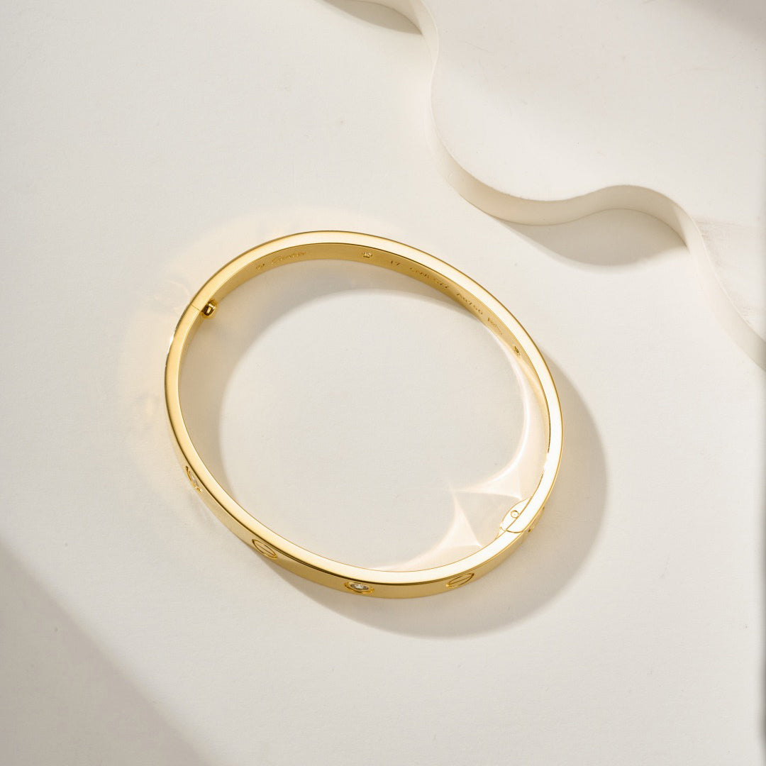 [Stellar Jewelry]LOVE BRACELET 6.1MM 4 DIAMONDS