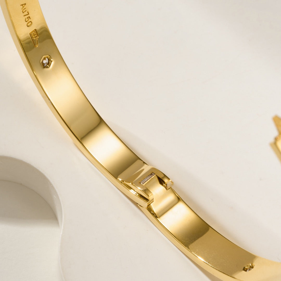 [Stellar Jewelry]LOVE BRACELET 6.1MM 4 DIAMONDS