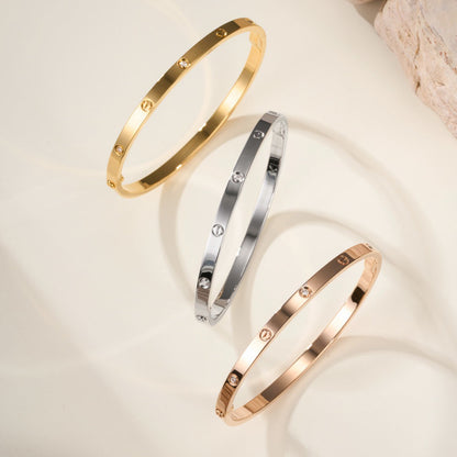 [Stellar Jewelry]LOVE BRACELET 3.65MM 6 DIAMONDS