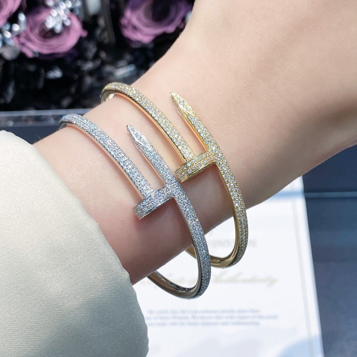 [Stellar Jewelry]JUSTE BRACELET 3.5MM ALL DIAMONDS