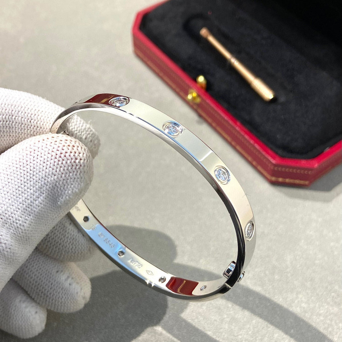 [Stellar Jewelry]LOVE BRACELET 6.1MM 10 DIAMONDS