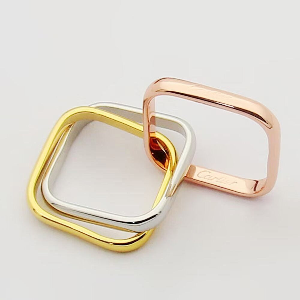 [Stellar Jewelry]TRINITY 3.5MM CUSHION RING COLLECTION