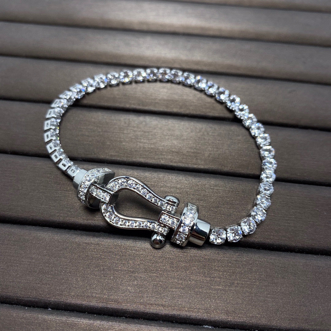 [Stellar Jewelry]FORCE  HORSESHOE  DIAMOND TENNIS BRACELET