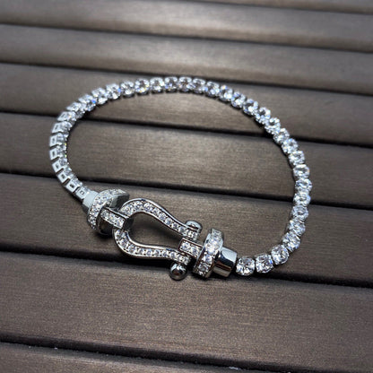 [Stellar Jewelry]FORCE  HORSESHOE  DIAMOND TENNIS BRACELET