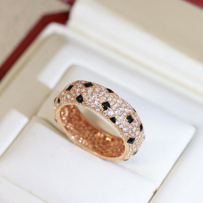 [Stellar Jewelry]PANTHERE SPOTTED FULL DIAMOND RING