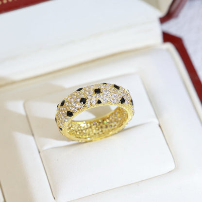 [Stellar Jewelry]PANTHERE SPOTTED FULL DIAMOND RING