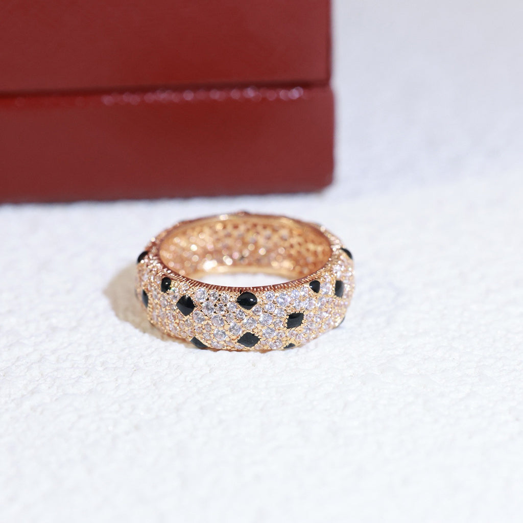 [Stellar Jewelry]PANTHERE SPOTTED FULL DIAMOND RING