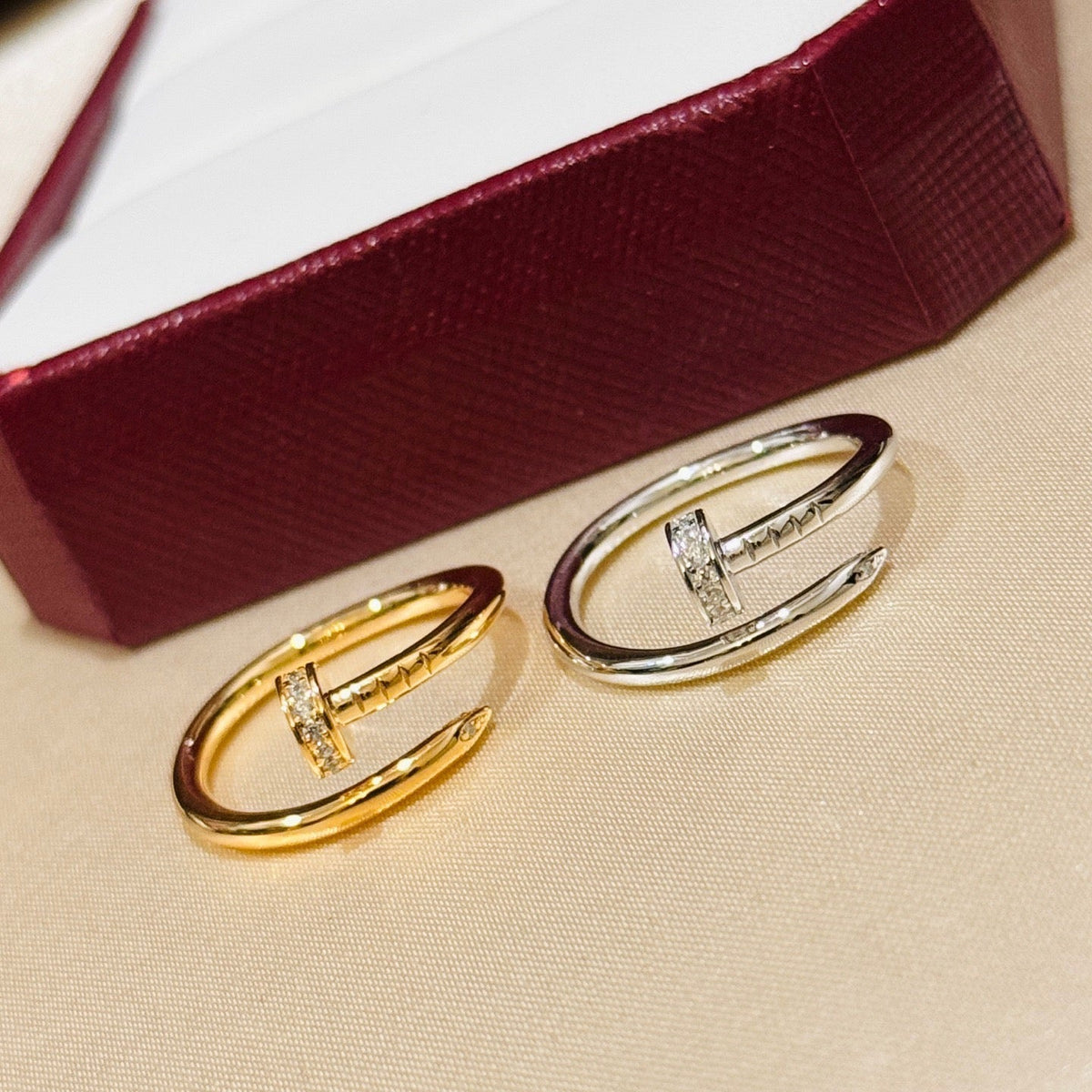 [Stellar Jewelry]JUSTE 1.8MM HALF DIAMOND RING
