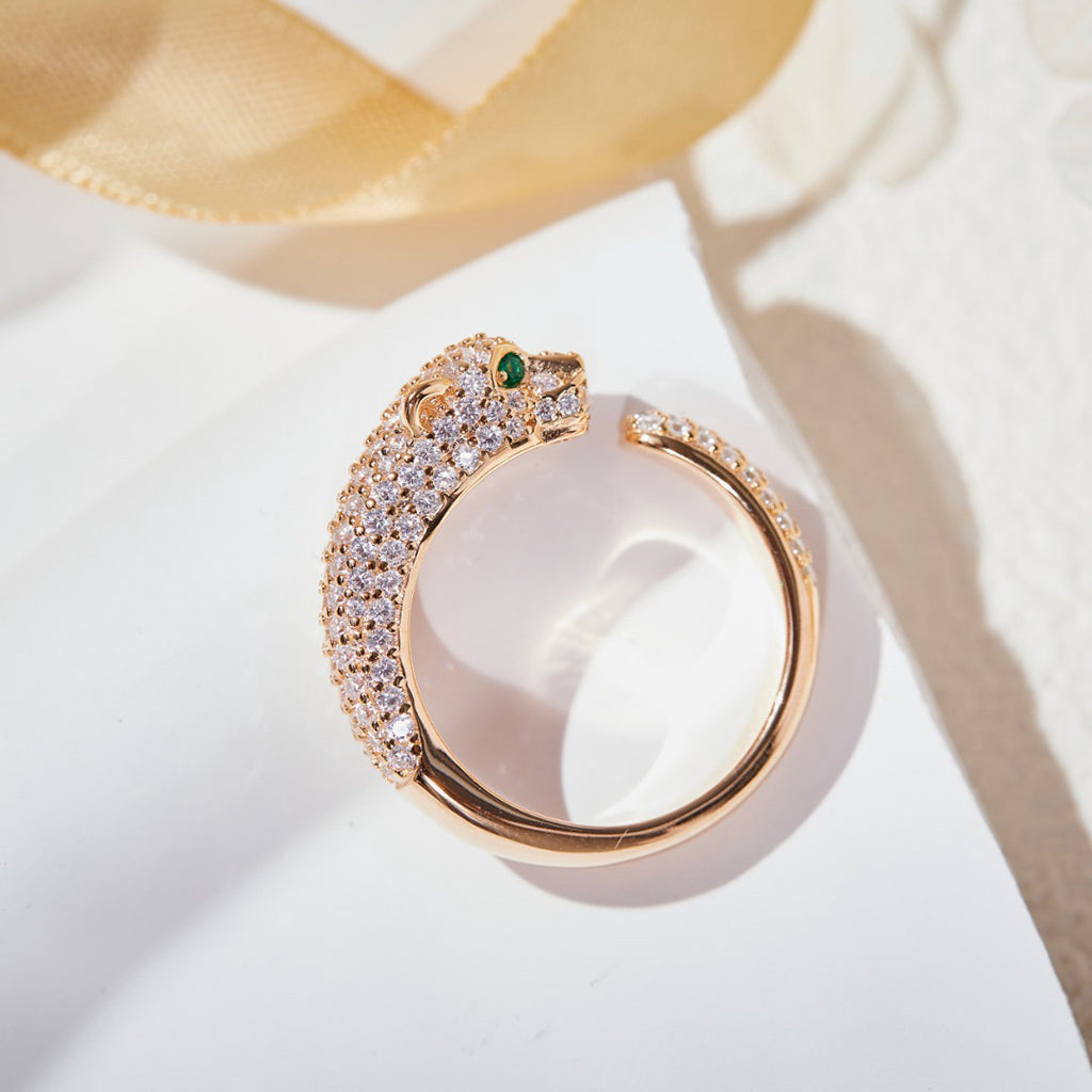 [Stellar Jewelry]PANTHERE FULL DIAMOND SMALL RING