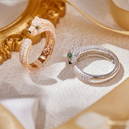 [Stellar Jewelry]PANTHERE FULL DIAMOND SMALL RING