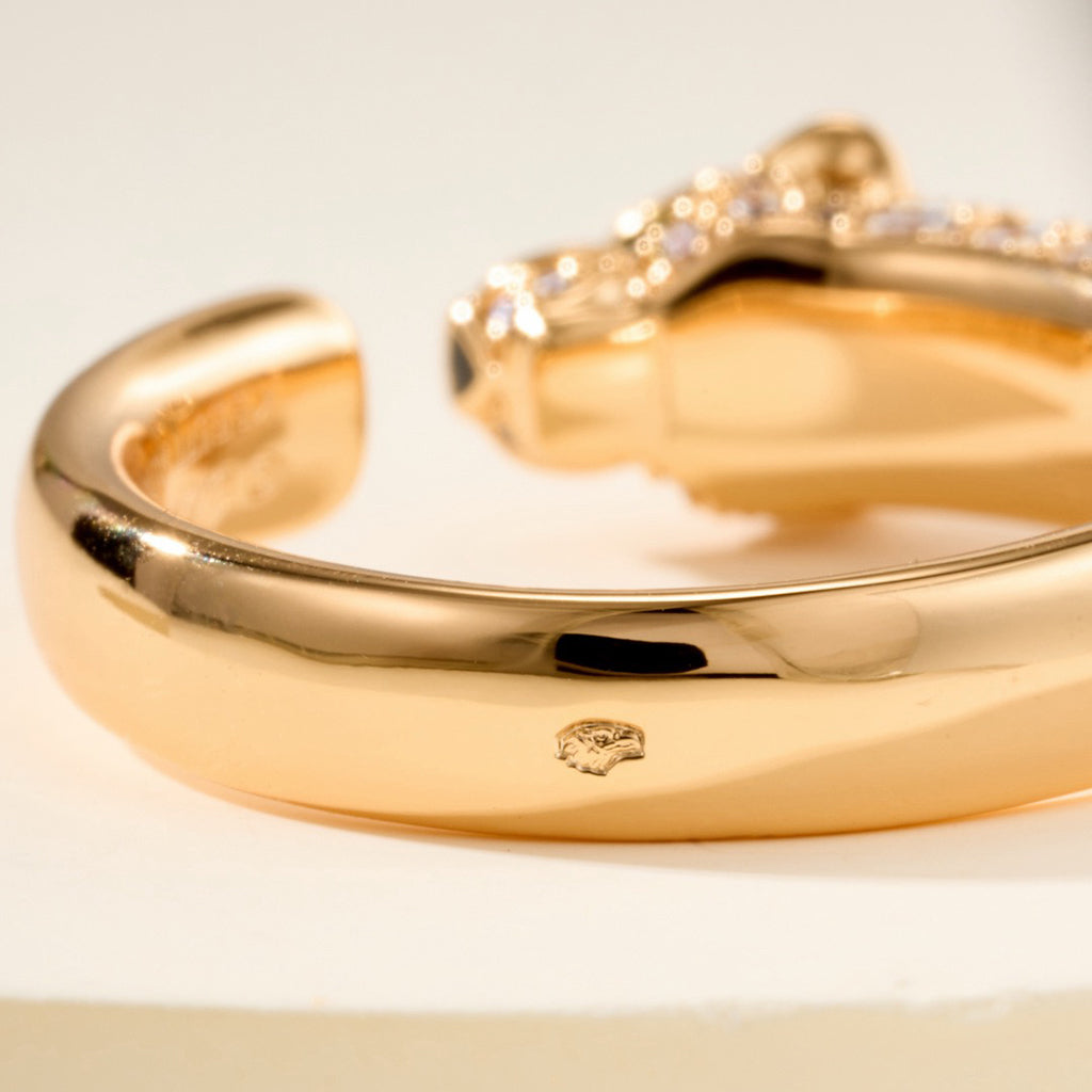 [Stellar Jewelry]PANTHERE HALF DIAMOND SMALL RING
