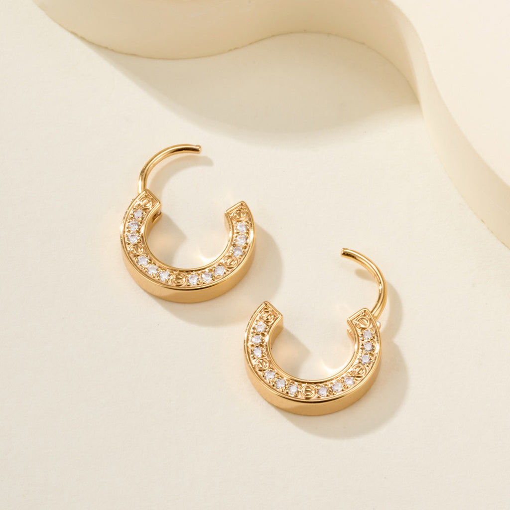 [Stellar Jewelry]LOVE DIAMOND EARRINGS