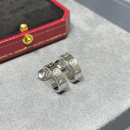[Stellar Jewelry]LOVE EARRINGS 5.7MM 2 DIAMONDS