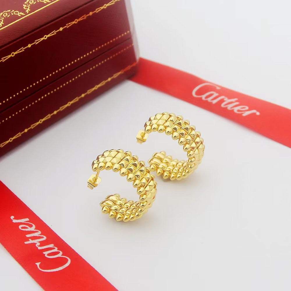 [Stellar Jewelry]CLASH 9.2MM DOUBLE ROW EARRINGS