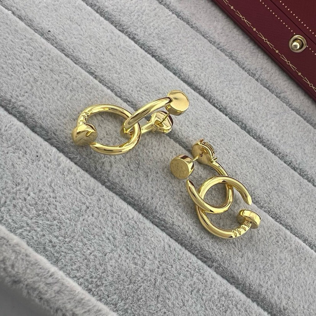 [Stellar Jewelry]JUSTE NO DIAMOND DOUBLE EARRINGS
