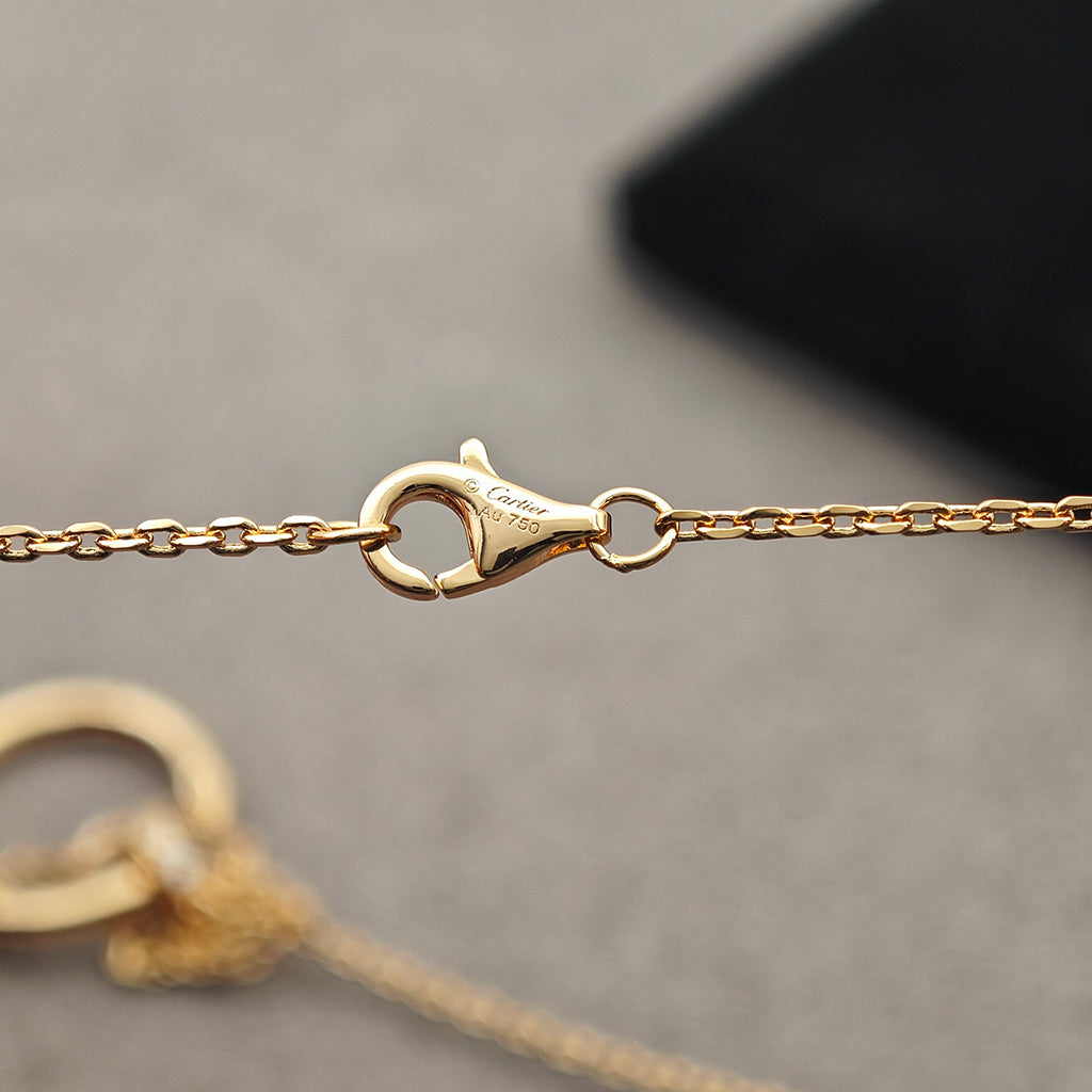 [Stellar Jewelry]JUSTE NECKLACE HALF DIAMOND