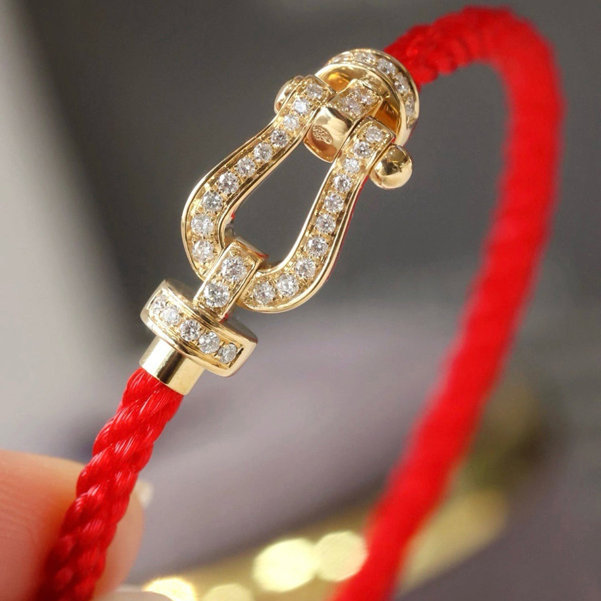 [Stellar Jewelry]FORCE LARGE HORSESHOE FULL DIAMOND BRACELET SILVER