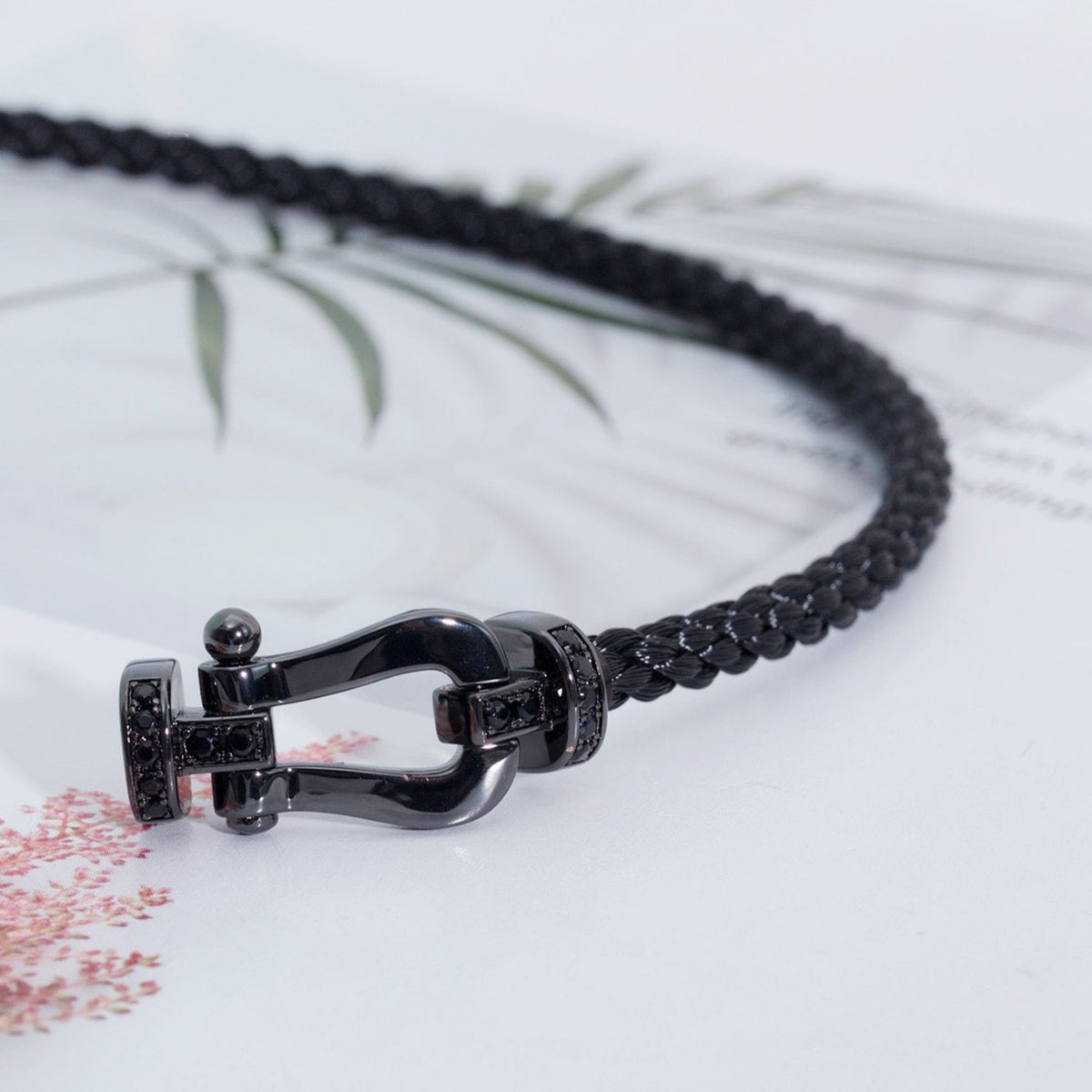 [Stellar Jewelry]FORCE LARGE SERIES HORSESHOE BLACK SAMURAI BRACELET